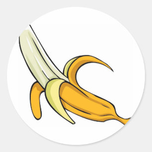 Banana Split Classic Round Sticker