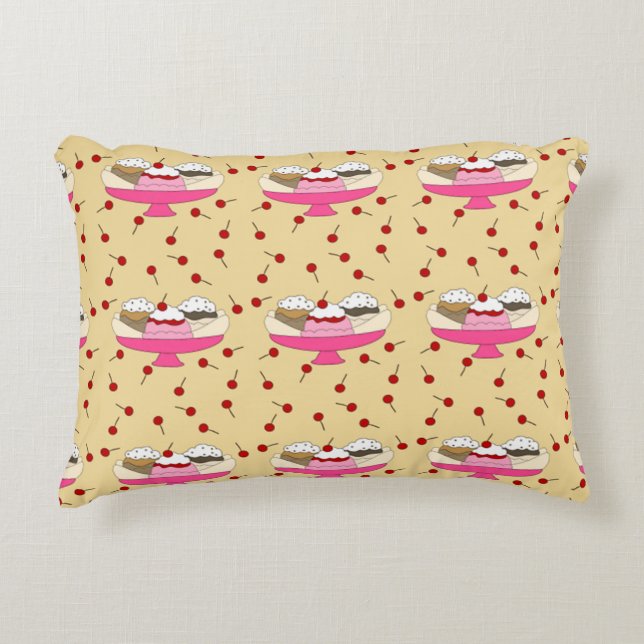 Banana Split Print Decorative Cushion (Front)
