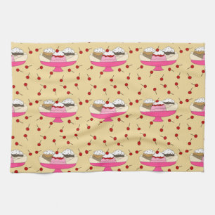 Banana Split Print Tea Towel