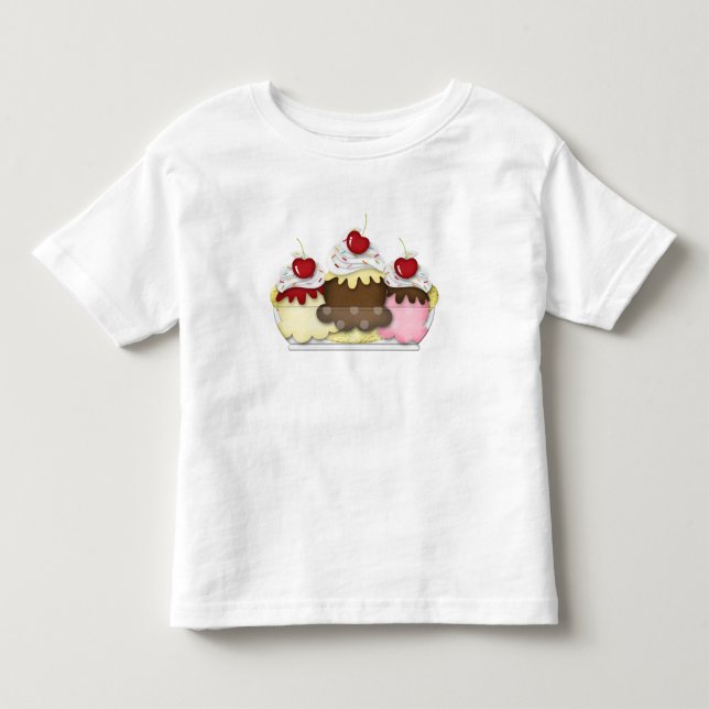 banana split toddler T-Shirt (Front)