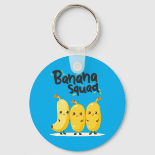 Banana Squad Funny Fruit Lover Summer Vacation Key Ring