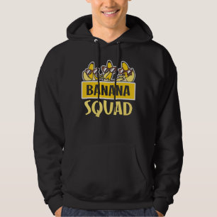 Banana Squad  Men Women Boys Vegan Fruit Food Summ Hoodie