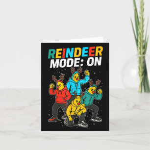 Banana Squad Reindeer Mode On Family Merry Christm Card