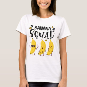 Banana Squad Summer Funny Banana Fruit Lovers T-Shirt