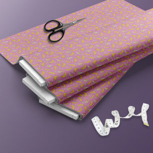 Banana Stripe Vector Pattern Magenta Fabric