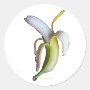 BANANA T-SHIRTS AND GIFTS CLASSIC ROUND STICKER