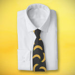 Banana Tie<br><div class="desc">A black neck tie with a pattern of bananas for lovers of this yellow fruit. It could also make a great gift to a friend!</div>