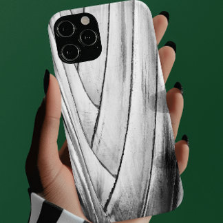 Banana Tree Bark Phone Case - Elegant Monochrome