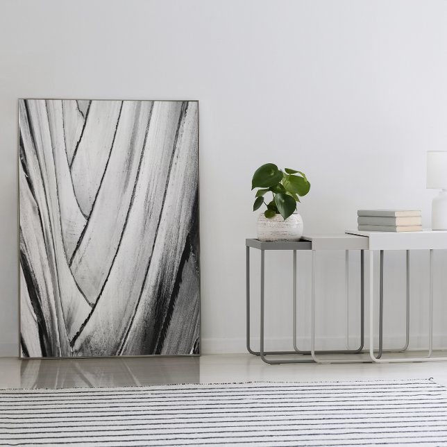 Banana Tree Bark Poster - Abstract Monochrome Wall (Creator Uploaded)