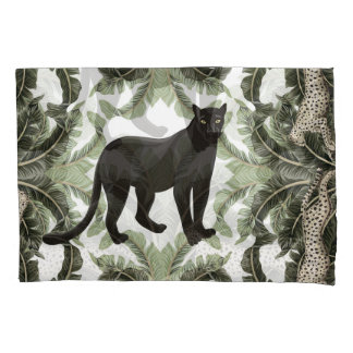 Banana Tree Cheetah Tropical Pattern Pillowcase