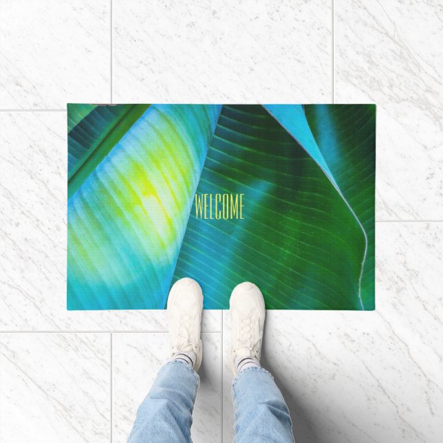 Banana Tree Closeup Doormat (Indoor)