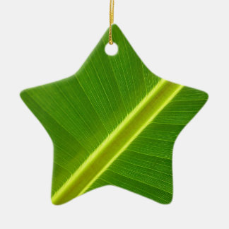 Banana Tree Leaf Ceramic Ornament