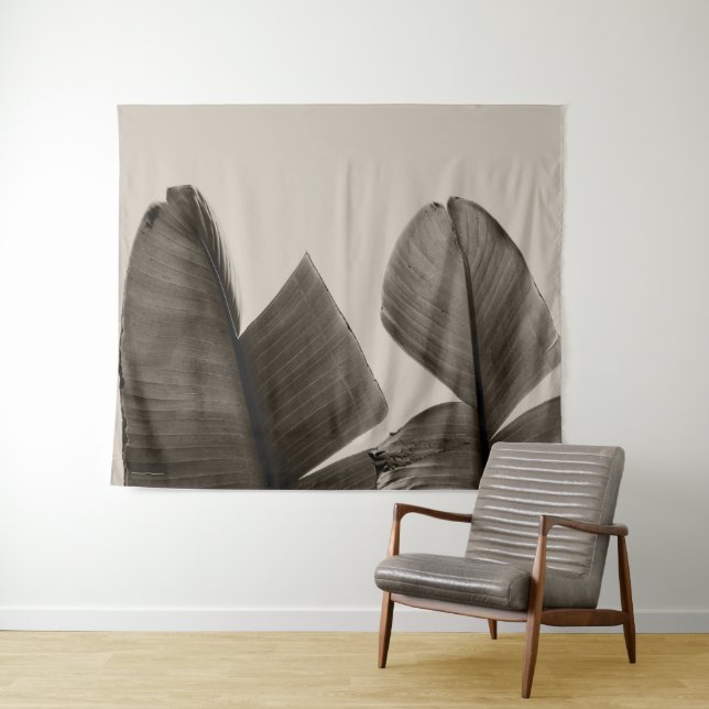 Banana Tree Leaves in Sepia Tapestry (In Situ (Horizontal))