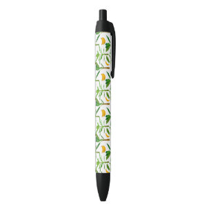 Banana Tree Plant Tropical Fruit Healthy Food Black Ink Pen