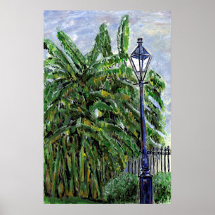 Banana Tress in Jackson Square Poster