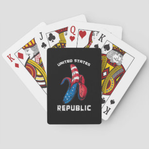 Banana US Flag Patriot America Worst United States Playing Cards