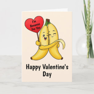 Banana Valentine's Day Card