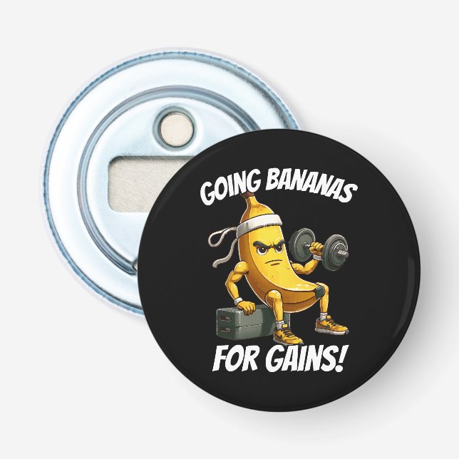 banana working out bottle opener (Front)
