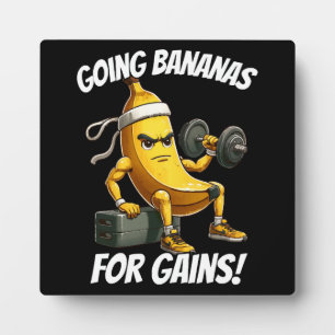 banana working out plaque