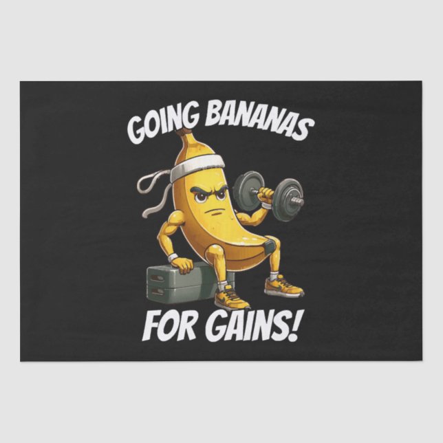 banana working out tissue paper (Front)