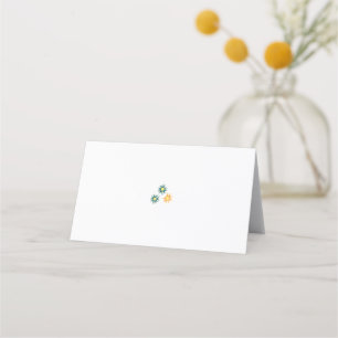Banana Yellow, Dark Blue Green, decorative Appointment Card