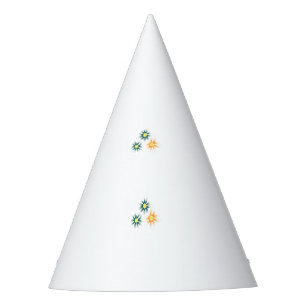 Banana Yellow, Dark Blue Green, decorative Party Hat