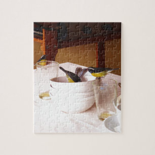 Bananaquit At Breakfast Jigsaw Puzzle