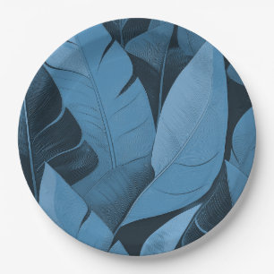 Bananarama Hawaiian Banana Leaves Paper Plate