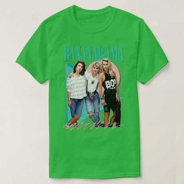 Bananarama Retro 80s Fan Art Design T-Shirt (Design Front)