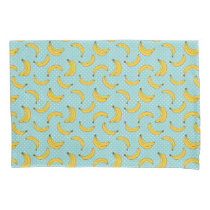 Bananas And Polk Dots Pillowcase
