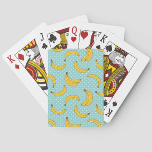 Bananas And Polk Dots Playing Cards