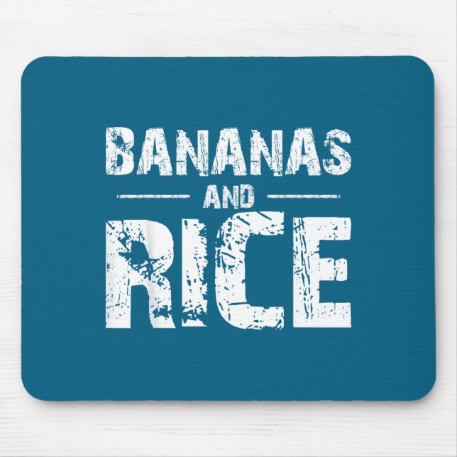 Bananas and rice  mouse pad (Front)