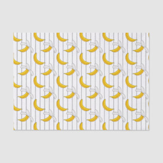Bananas and Stripes Print Pattern Tissue Paper