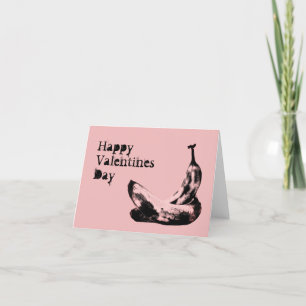 Bananas Beautiful Unique Cool Fun Valentines Day Holiday Card