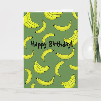 Bananas Birthday Card