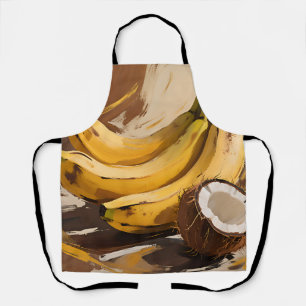 Bananas Coconut Still Life Apron