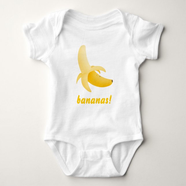 Bananas - crawler baby t-shirt bodysuit (Front)