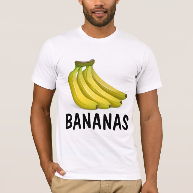 BANANAS (Crazy) Funny T-Shirts (Front)