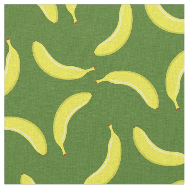 Bananas Cute Fruit Funny Silly Kitchen Fabric (Close Up)