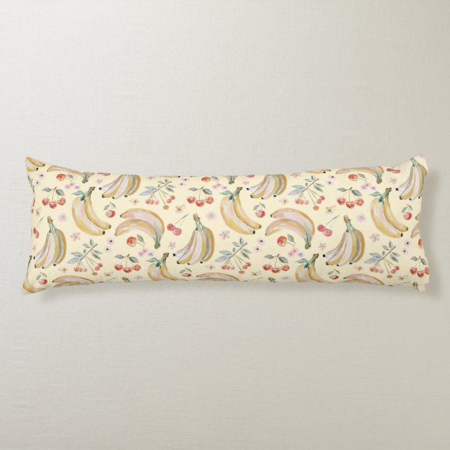 Bananas for Cherries Body Cushion (Front)