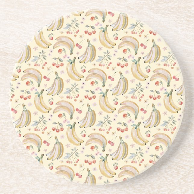 Bananas for Cherries Coaster (Front)