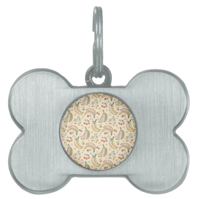 Bananas for Cherries Pet ID Tag (Front)