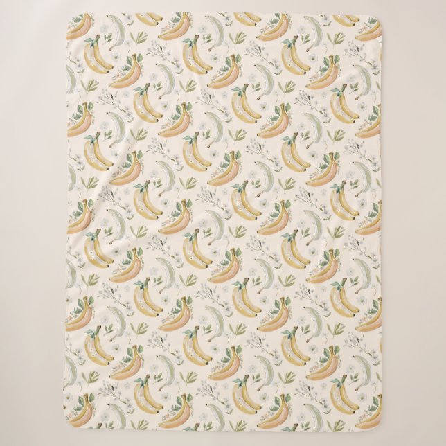 Bananas for Cherries Sherpa Blanket (Front)