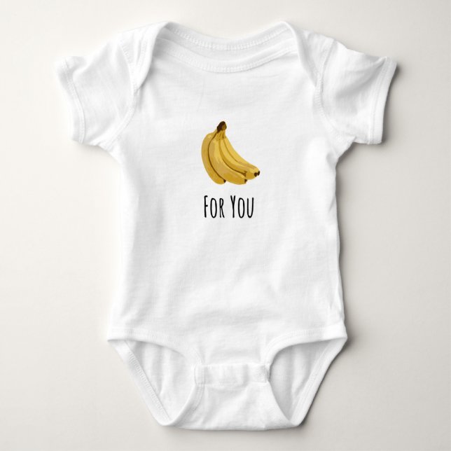 Bananas for you baby bodysuit (Front)