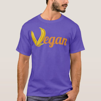 Bananas Forming Letter V Of Vegan T-Shirt