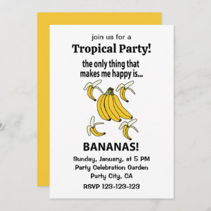 Bananas Fruit Funny Bananas Invitation