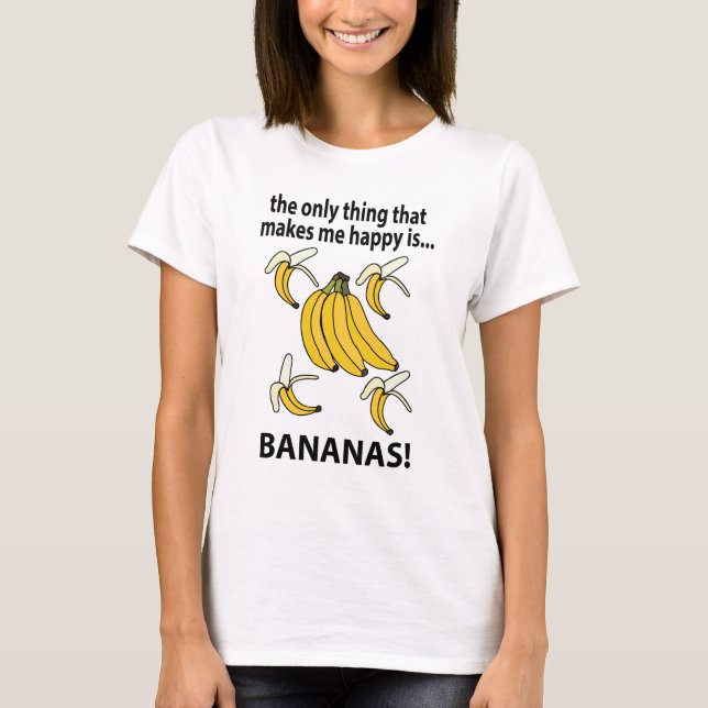 Bananas Fruit Funny Bananas T-Shirt (Front)