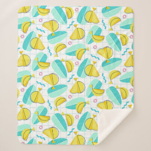Bananas Memphis Sherpa Blanket