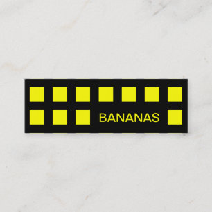 BANANAS (mod squares) Mini Business Card