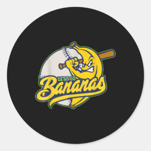 Bananas Nickname Personalised Last Name Apparel Fr Classic Round Sticker